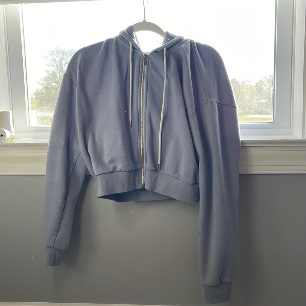 Crop blueish hoodie